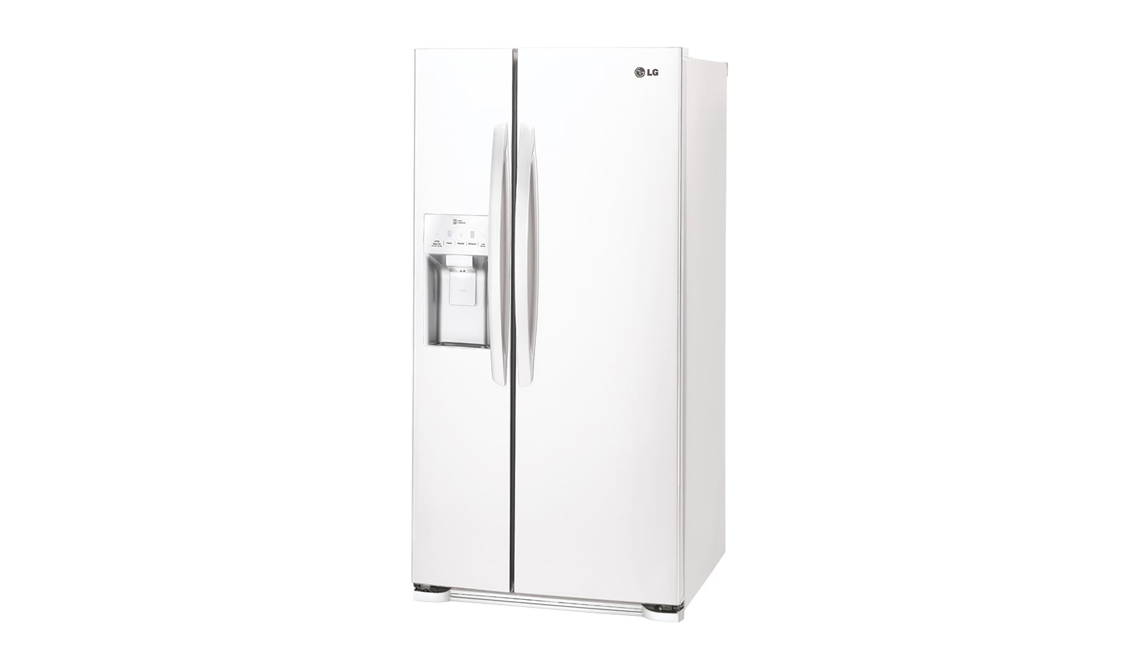 LG 33 INCH, 22 CU.FT. SIDE-BY-SIDE REFRIGERATOR WITH ICE AND WATER DISPENSER, LSXS22423W
